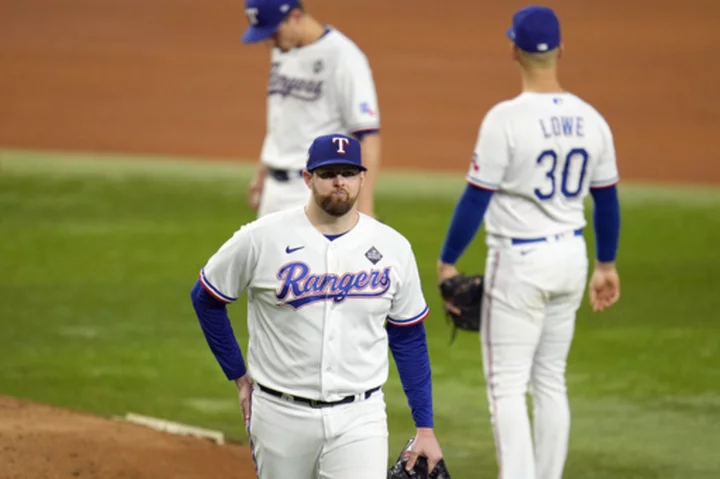 Jordan Montgomery has gritty World Series start for Rangers, but no Ks in his first postseason loss