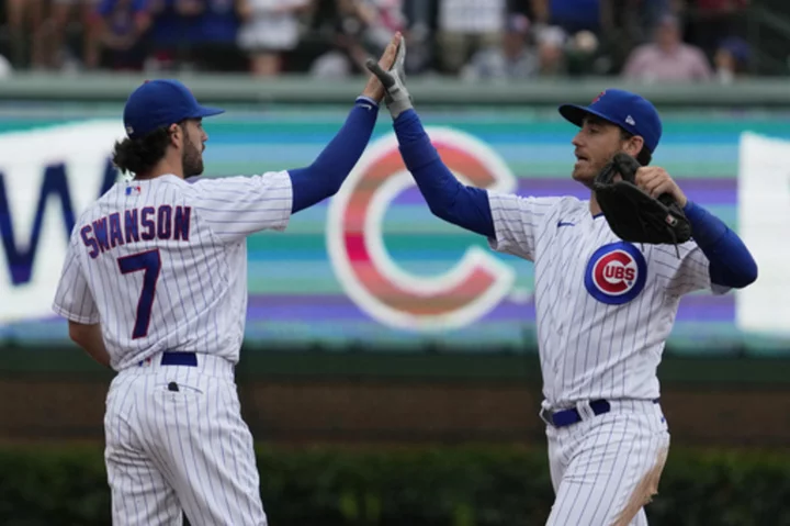 Bellinger, Swanson, Happ power Cubs past MLB-leading Braves 6-4 for 6th straight series win