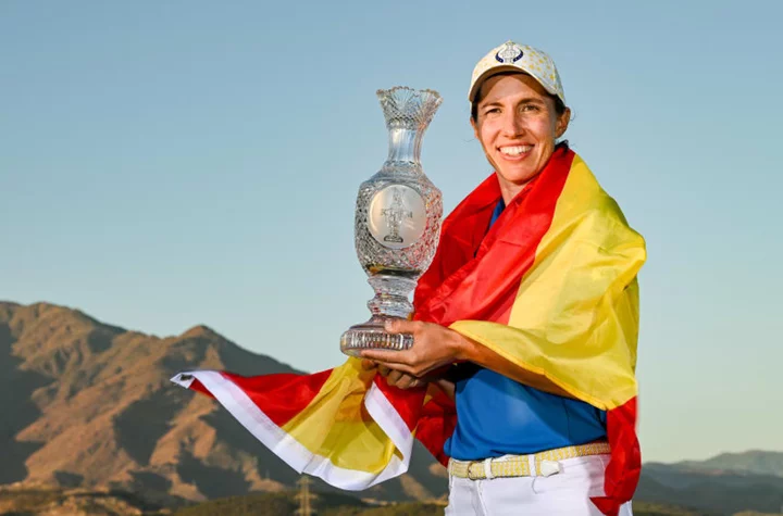 Home country hero Ciganda’s thrilling putt secures Solheim Cup for Team Europe