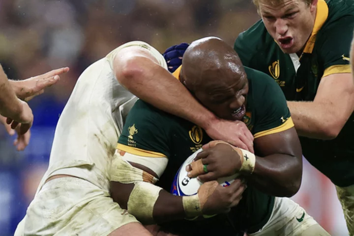 South Africa's Mbonambi cleared for Rugby World Cup final. England alleges previous racial abuse